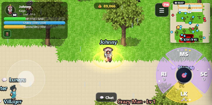 Exploring a village in the Land of Fire
